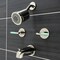 Kingston Brass Two-Handle Tub and Shower Faucet, Polished Nickel KBX8146CKL - alternate 3